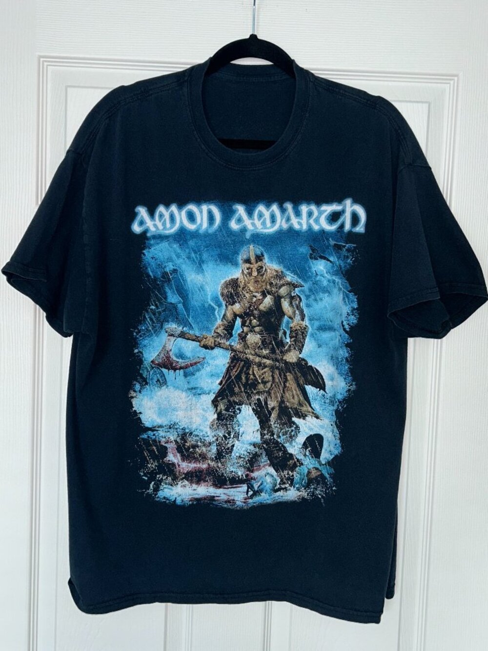 Amon Amarth Jomsviking USA Tour 2017 T-Shirt Men’s XL Black Viking Metal - Picture 1 of 4